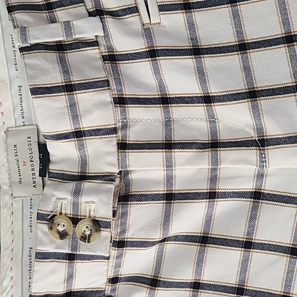 Anthropologie The Essential Slim Trousers in Ivory - Picture 3 of 8